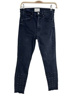 McGuire Newton Skinny Jeans Women’s Size US 28 Black Wash Grommet Ankle Denim